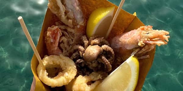 Fritz Naples-style fry shop in Marciana Marina, Elba Island