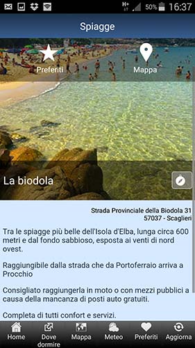 isola d'elba app, le spiagge
