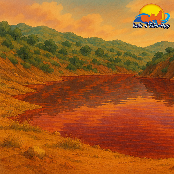 Il laghetto rosso di Rio, molto caratteristico in stile ghibli laghetto rosso stile ghibli