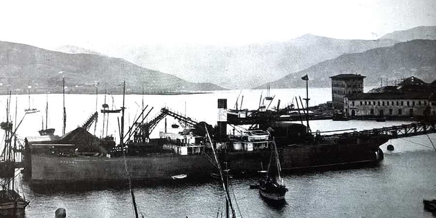 foto storica del 1920 del Palazzo Coppedè di Portoferraio palazzo coppede foto storica 1920