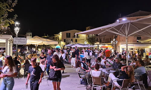 Piazza Matteotti nel centro storico di Capoliveri Isola d'Elba
