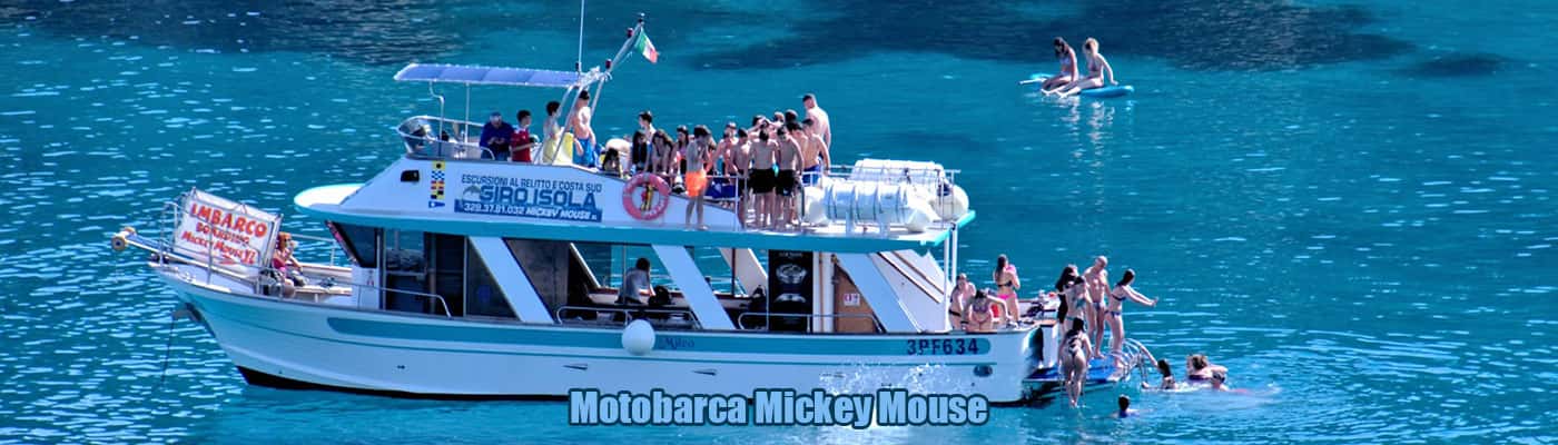 Gite in barca all'Isola d'Elba con la motonave Mickey Mouse gite in barca mickey mouse