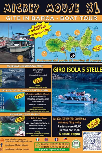 Calendario escursioni giornaliere motonave Mickey Mouse Calendario escursioni motonave Mickey Mouse