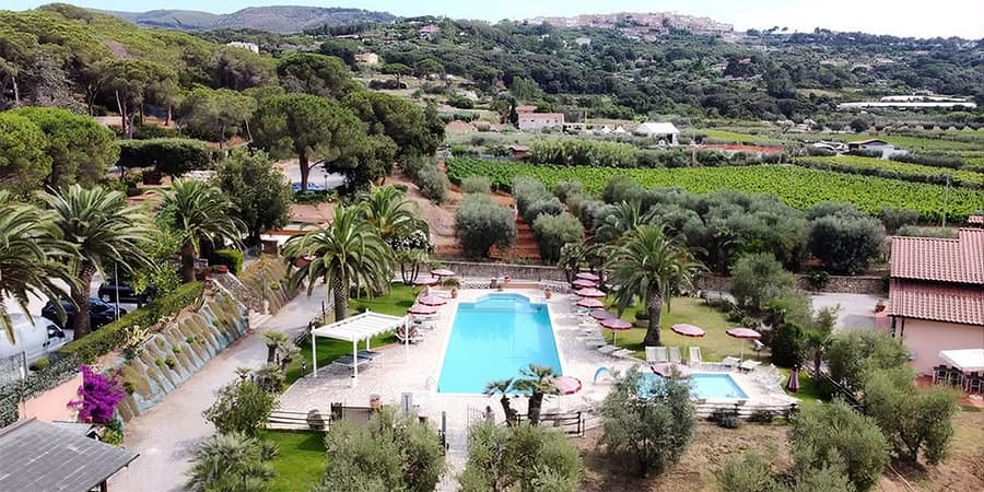 Country Hotel Residence Da Pilade in Località Mola Posizione del Country Hotel Residence Da Pilade tra Capoliveri e Porto Azzurro