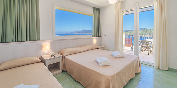 Le camere dell'Hotel, per la tua vacanza sul mare di Capoliveri camere hotel dino