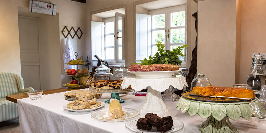 Colazione con prodotti locali al B&B Fonte di Zeno