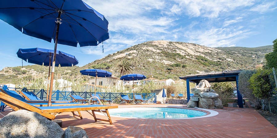 Chiessi Costa del Sole Isola d'Elba Panorama di Chiessi vicino all'Hotel Il Perseo