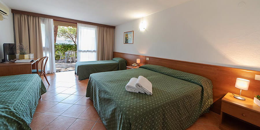 Camere del Club Hotel Marina 2 a Marina di Campo