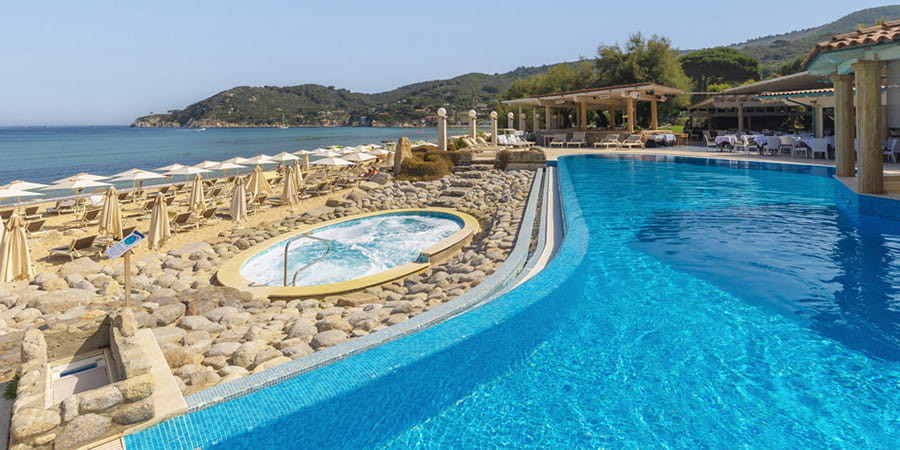 Hotel Hermitage nella Baia della Biodola all'Isola d'Elba