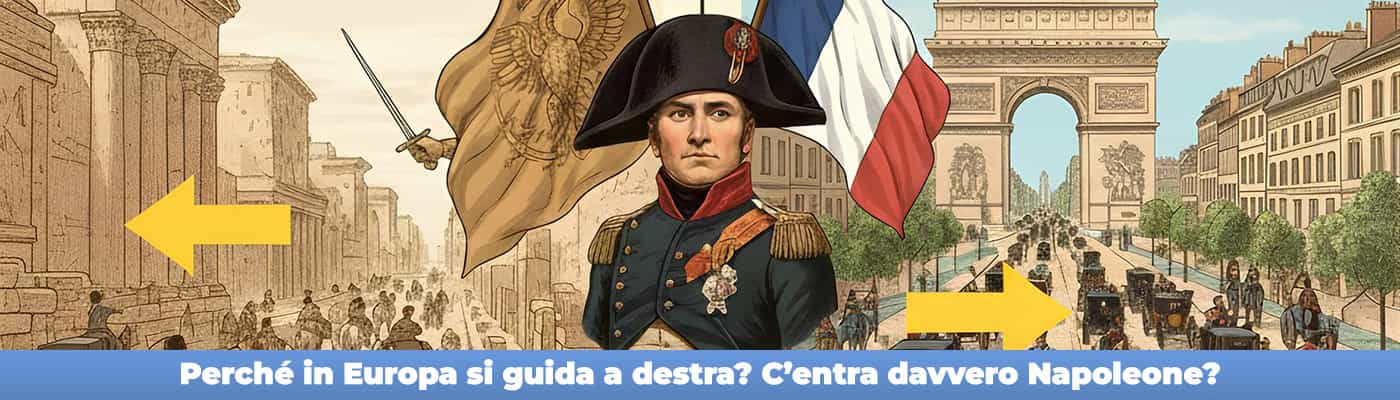 Perché in Europa si guida a destra? C’entra davvero Napoleone? napoleone e la guida a destra