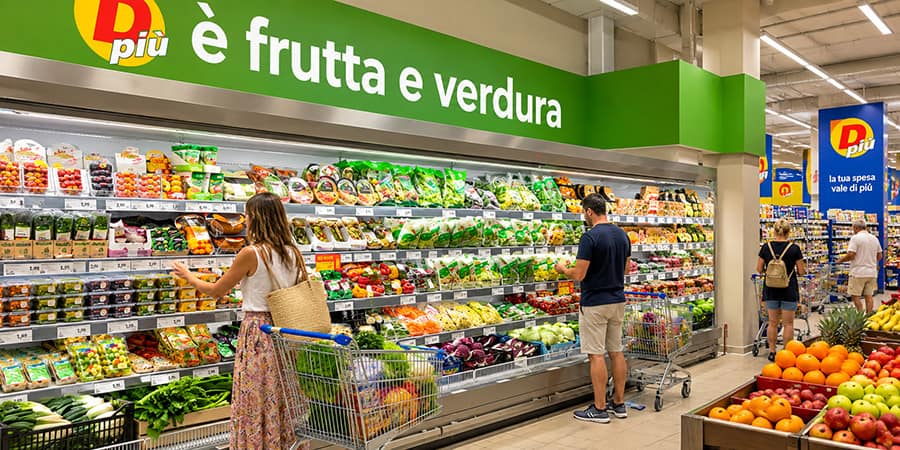 Reparto ortofrutta e prodotti freschi DPiù